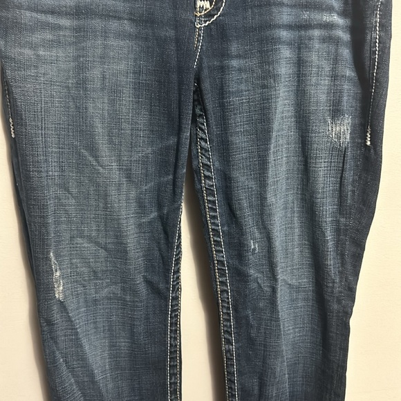 Big Star Maddie bootcut denim jeans distressed 32 long - Picture 2 of 7